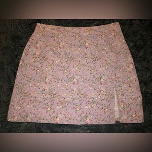 SHEIN purple floral skirt